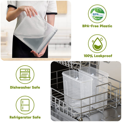 Without 4L Food Storage Containers Airtight 4-Pack, Kitchen Storage Box with Plastic Lid, Food Canisters for Cereal, Flour, Granola