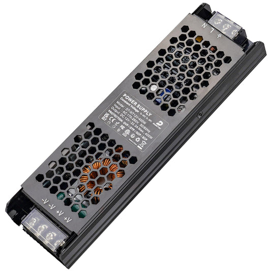 DUSKTEC LED power supply 400W 12V LED driver 33.3A, IP20 LED transformer AC 220/230V to DC 12 volts, constant voltage low voltage transformer for bulbs light strips lamps displays 3D printers