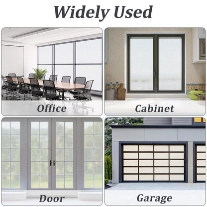 LULUETPUE Matt Window Film Privacy Film for Glass Windows, Static Cling for Office Bathroom Home 90x400CM
