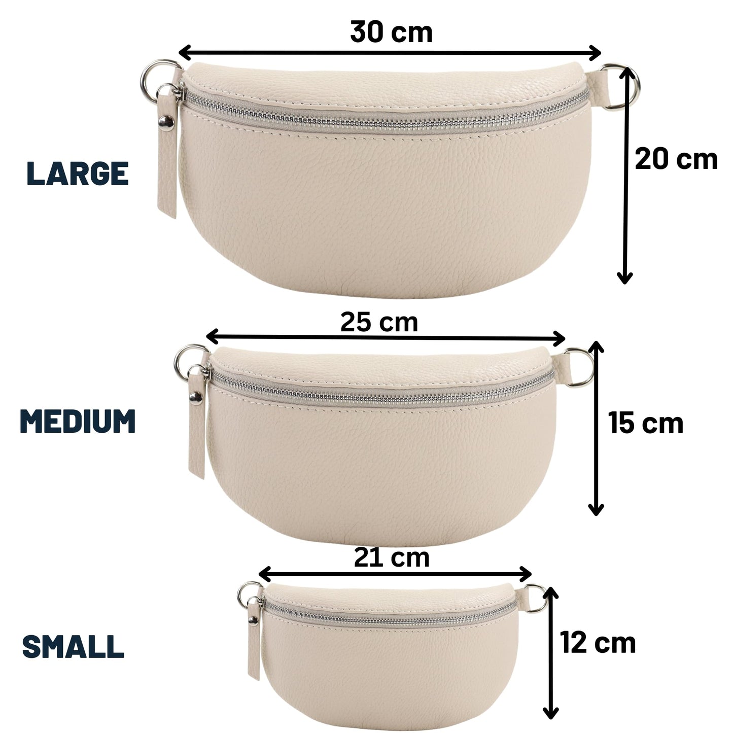 Blade Women's Leather Fanny Pack with 2 patterned and leather removable & adjustable wide belts, Crossbody Bag Women, High-quality Chest Bag for Women.