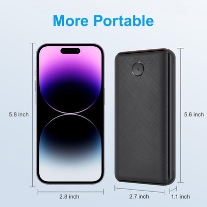 JIGA Power Bank 27000mAh 22.5W External Battery PD 20W USB C Powerbank with Flashlight, Portable Charger Compatible with iPhone 15 14 13 12 Pro Samsung Huawei iPad