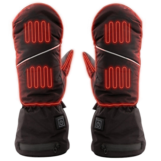 NorthHeat optimized heated gloves | heated mittens for men & women in 3 sizes | rechargeable heating gloves | skiing and outdoor