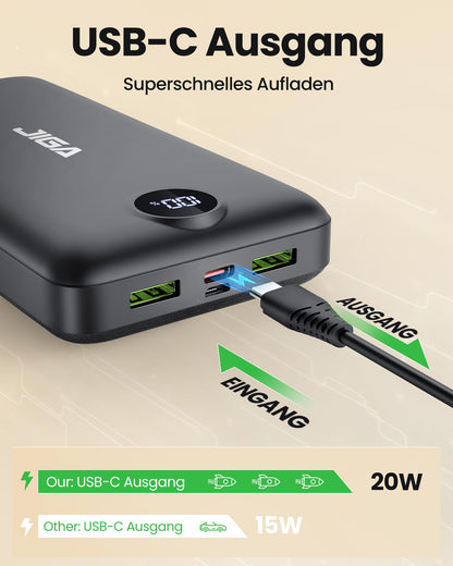 Power Bank 27000mAh Powerbank 22.5W External Battery, PD20W USB C Output Fast Charging Portable Charger for iPhone 16 15 14 13Pro, Huawei, Samsung, etc.