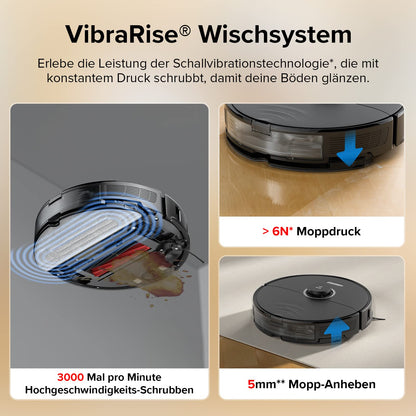 Roborock S8 robot vacuum with dual brushes, 6000Pa suction, 3D structured obstacle avoidance, compatible with Alexa for pet hair (Upgrade S7).