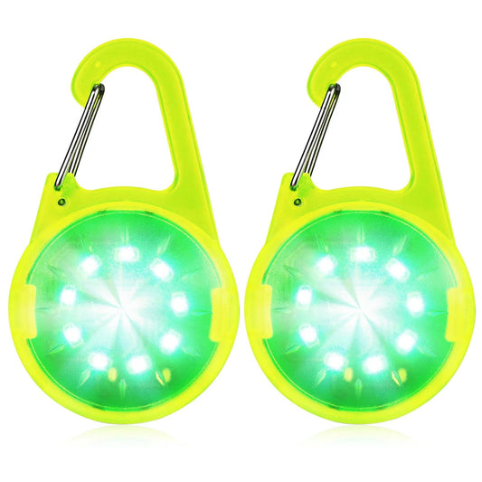ZLCBBD LED Blink light for kids - USB rechargeable reflector light for school bags, safety light attachment for hiking, running, jogging, pet backpack, clothing Green