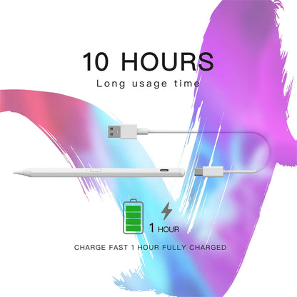 With tilt and palm rejection stylus pen for Apple iPad (2018 and newer) 6/7/8/9th generation, iPad Pro 12.9 (3/4/5th gen) /pro 11", Air 3/4/5, Mini 5/6, digital iPad pen pencil input pens.