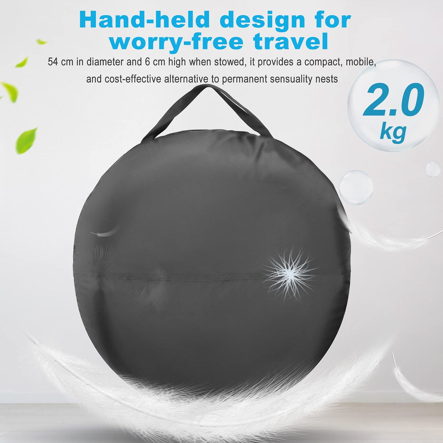 Do-Electr Sensory Tent, Pop Up Cave for Kids, Play Tent Children Blackout Tent Indoor Sensory Stimulation with Travel Carry Bag.