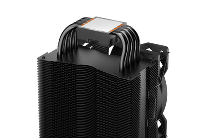 Shh! Pure Rock 2 Black, CPU cooler, 150W TDP, Pure Wings 2 120mm PWM, 4 6mm heat pipes, asymmetric design, single tower.