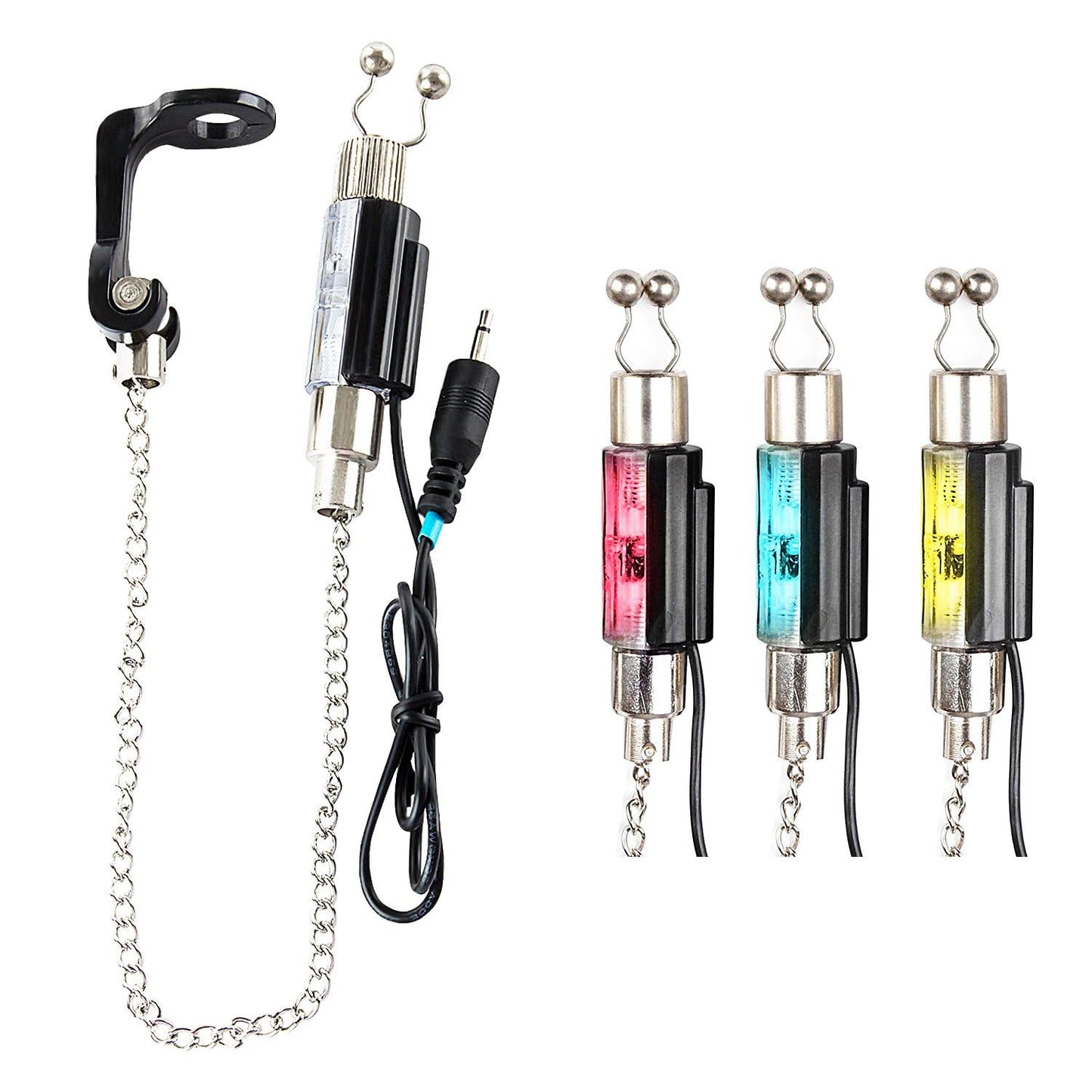 Disco ball fishing bite alarm tackle carp with speaker indicators bite alarm/swinger set fish finders tools