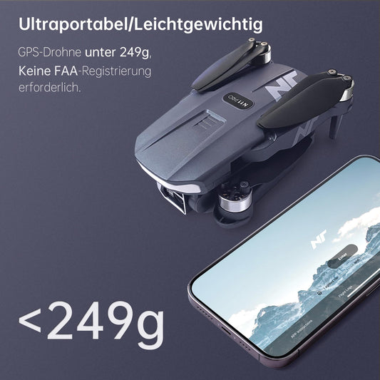 NAFYRE N11 PRO GPS Drone with Camera for Adults 4K UHD, 90min Flight Time, Long Control Range, Auto Return, Follow Me, Brushless Motor, 5G FPV RC Quadcopter for Beginners