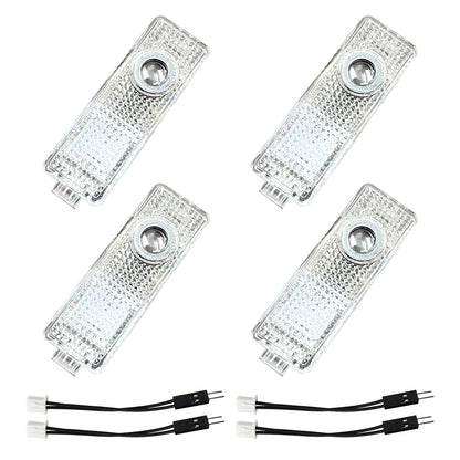 Krewua 4 Piece Four Pack Car Door Lights Car Entry Lighting Accessories for 1 2 3 4 5 6 7 Series Car Door Logo Projector Lights for X1 X2 X3 X4 X5 X6 X7, Light Very nice gift