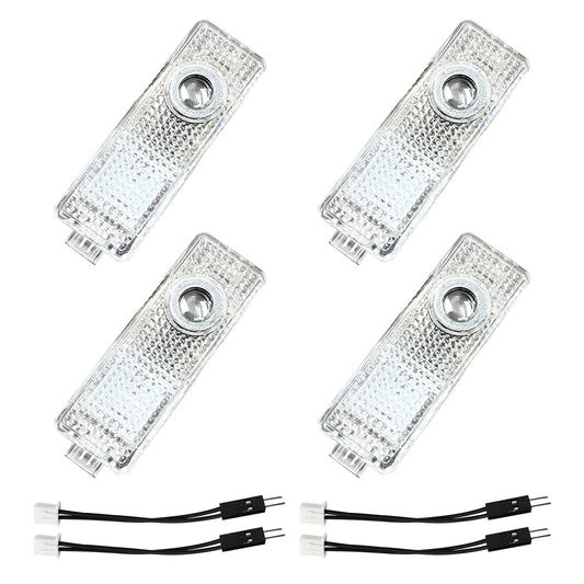 Krewua 4 Piece Four Pack Car Door Lights Car Entry Lighting Accessories for 1 2 3 4 5 6 7 Series Car Door Logo Projector Lights for X1 X2 X3 X4 X5 X6 X7, Light Very nice gift