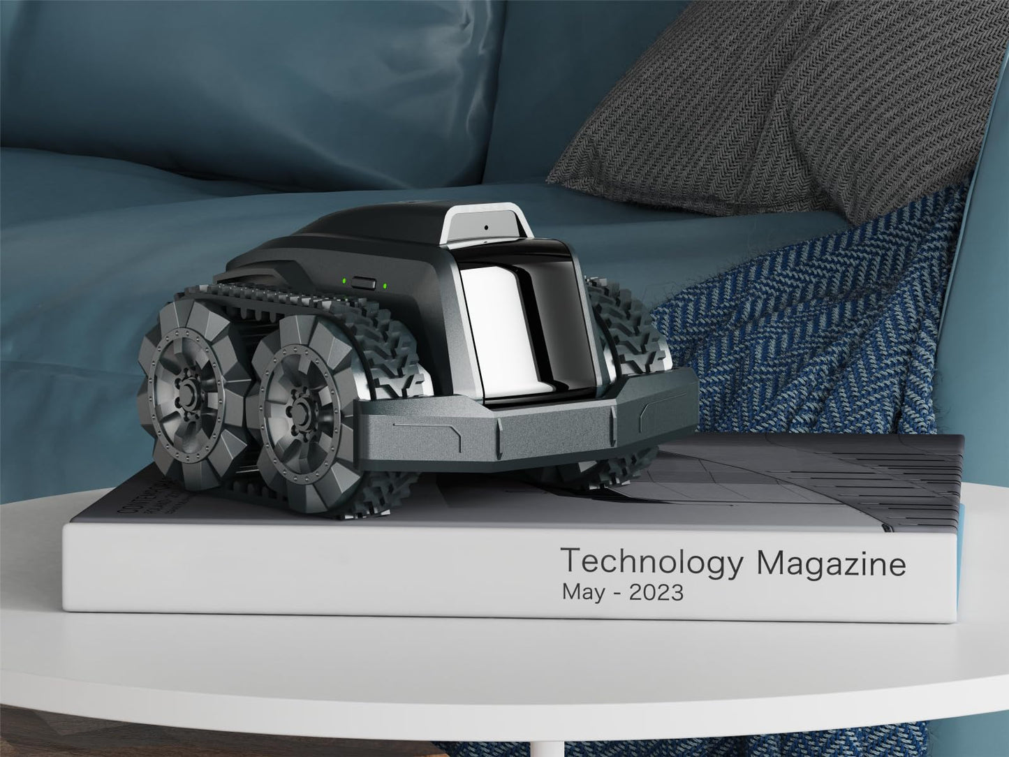 Moorebot Scout Model E - Versatile mobile camera robot, waterproof, for indoor and outdoor use, for surveillance, inspection, and robot hobbyists.