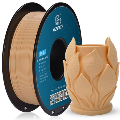GEEETECH Matte PLA Filament, 3D printer PLA filament 1 kg spool, Accuracy +/- 0.03 mm, Skin color