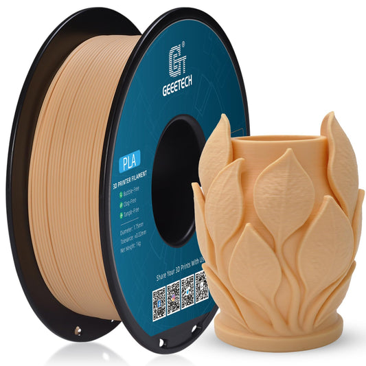 GEEETECH Matte PLA Filament, 3D printer PLA filament 1 kg spool, Accuracy +/- 0.03 mm, Skin color