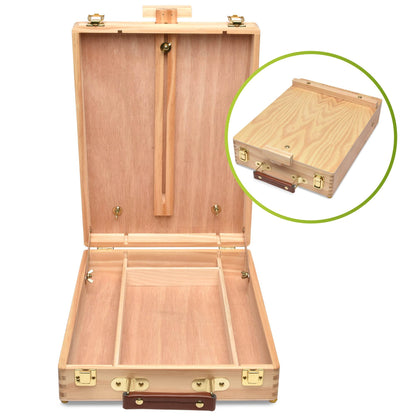 Artina 28 piece painting set Florence in a painting case - Acrylic paint set with portable easel - 18x 12ml acrylic paint, canvases, brushes & more - Premium wooden easel painting set for beginners & hobby artists.