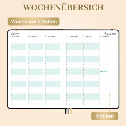 Teacher planner 2025 2026, teacher planner 2025 2026 a5 from August 2025 to July 2026, school planner 2025 2026 for teachers, 17.5x25 cm, hardcover teacher planner, slip pocket, black.