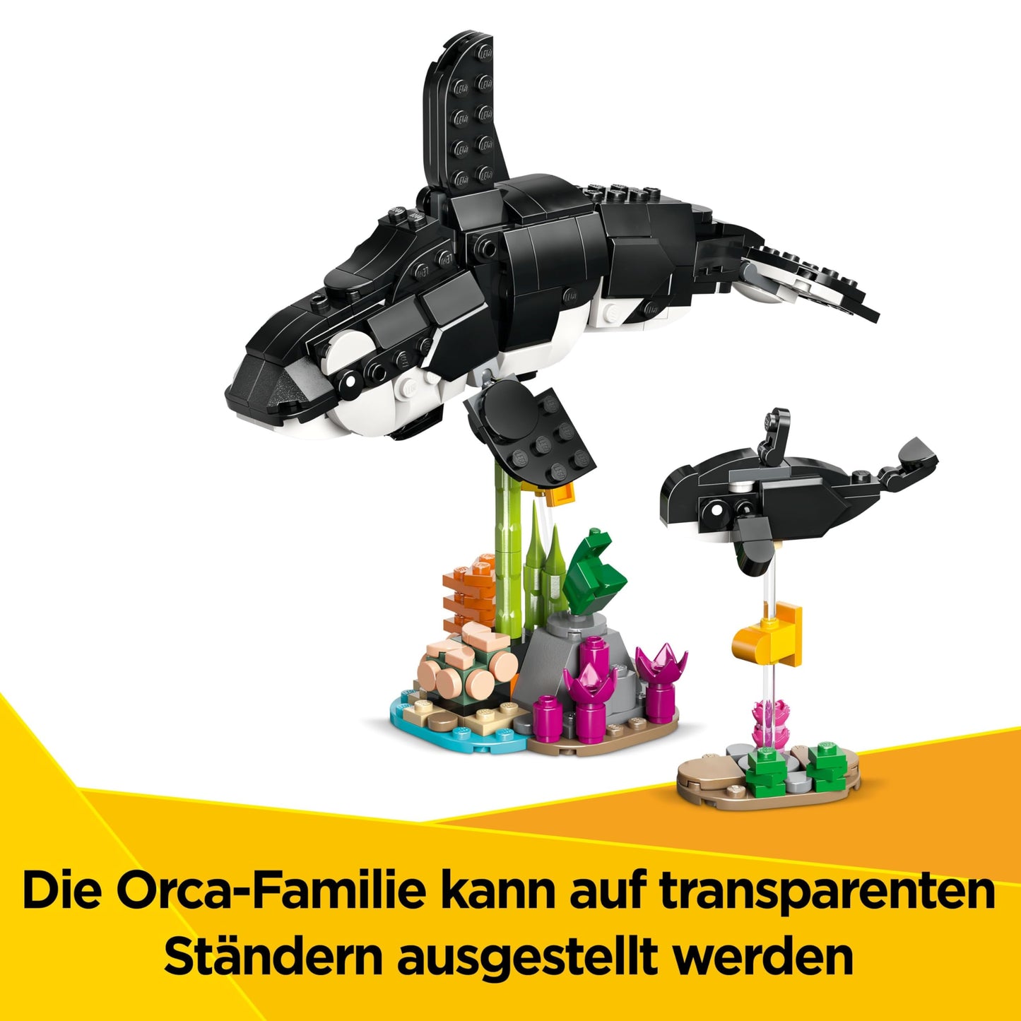 LEGO Creator 3in1 Wild Animals: Panda Family - animal figures transformable into penguins or killer whales - building toy - creative birthday gift for girls and boys aged 8 and up - 31165