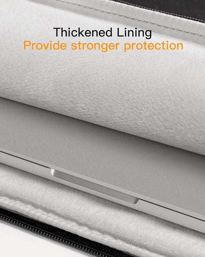 Inateck laptop sleeve waterproof case compatible with 15.6-inch notebook.