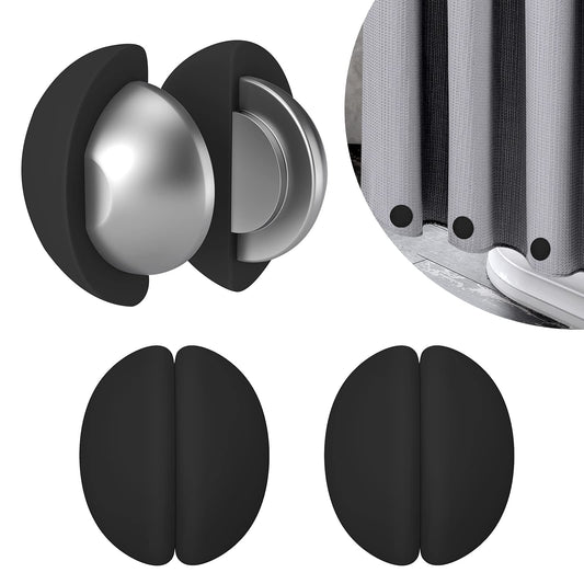 VANZAVANZU Shower Curtain Weights, Rustproof, Shower Curtain Magnets with Silicone Coating to Prevent Blowing Away by the Wind.