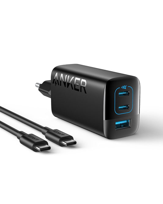 Anker USB C Charger 67W, Anker 335 High-Speed Power Adapter with PIQ 3.0, 3-Port Fast Charger, iPad charger, PD Charger for iPhone 17/16/15 Series, MacBook Pro, iPad, Galaxy, Pixel, and more.