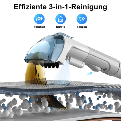 Rivenara upholstery cleaner device wet vacuum cleaner - 450W upholstery cleaner carpet cleaner scrubber upholstery furniture carpet cleaner auto sofa cleaner wet dry vacuum cleaner cleaning device couch