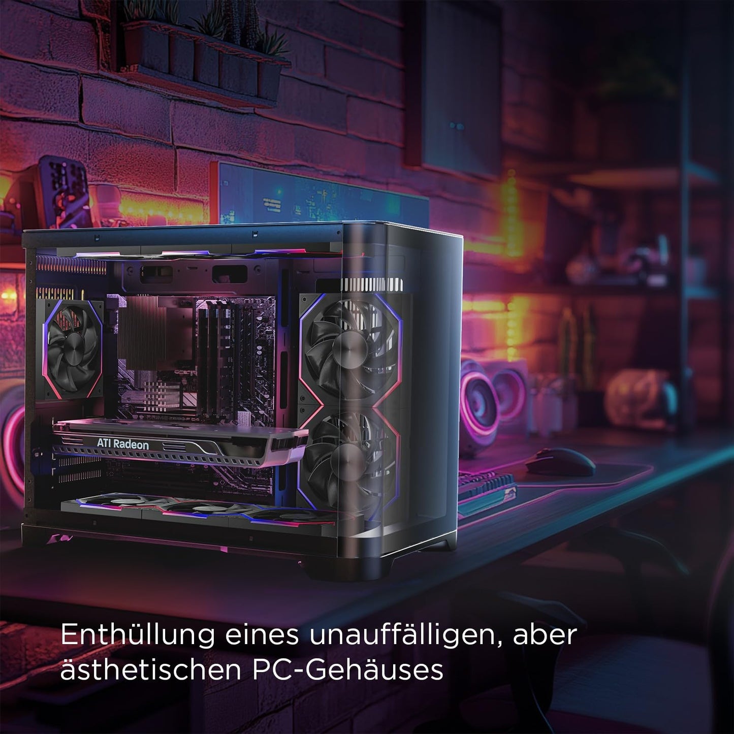 AsiaHorse RGB PC Fans 120MM Case Fans [3 Pack] [HDB] 61.5 CFM/2000 RPM/2.16 MMH2O ARGB Fans 5V3PIN ARGB and 12V4PIN PWM Fans, 50,000 Hours Lifespan Nyota-A12-Black