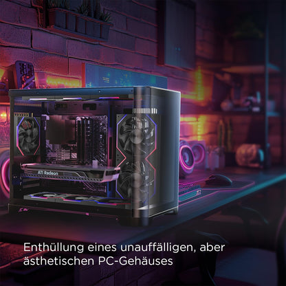 AsiaHorse RGB PC Fans 120MM Case Fans [3 Pack] [HDB] 61.5 CFM/2000 RPM/2.16 MMH2O ARGB Fans 5V3PIN ARGB and 12V4PIN PWM Fans, 50,000 Hours Lifespan Nyota-A12-Black