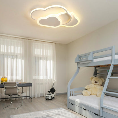 BLMYL LED Ceiling Light Kids Room 52CM Lamp, Ceiling Light Kids Room Dimmable Cloud Light with Remote Control 3000K-6000K, 42W Ceiling Light for Living Room, Bedroom