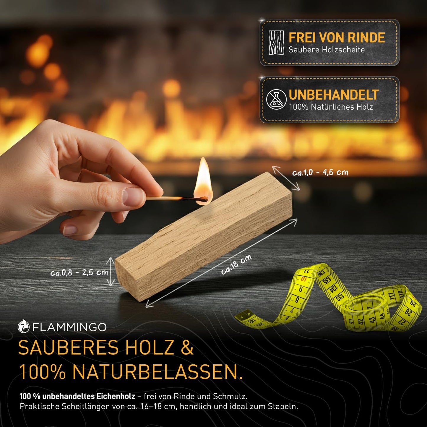 30kg kindling firewood starting wood firewood fireplace wood stove wood smoker grill BBQ dry ready-to-use oak 16cm