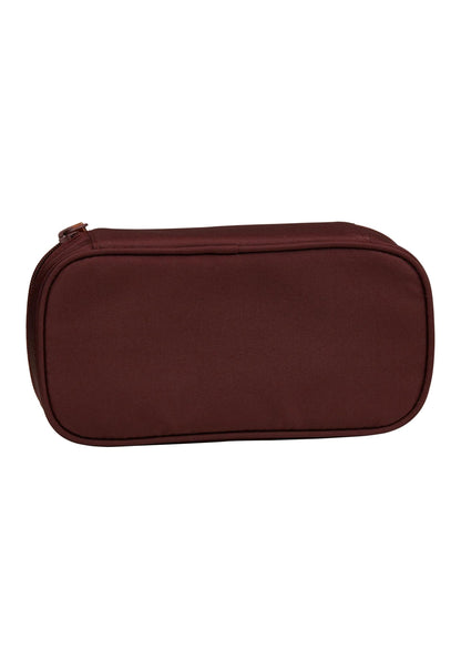 Satch Pencil case extra large incl. divider zipper compartment pen holder protractor clear window for timetable Nordic Ruby - Berry