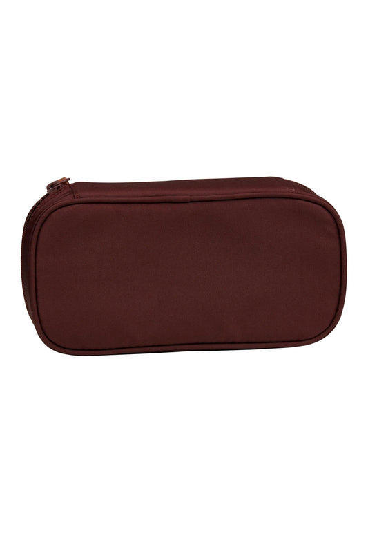 Satch Pencil case extra large incl. divider zipper compartment pen holder protractor clear window for timetable Nordic Ruby - Berry