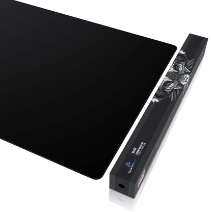 Titanwolf - XXXL oversized mouse pad 1500x800 mm - XXXL large format - desk pad - rubberized back - non-slip and washable - gaming - precision and speed - black