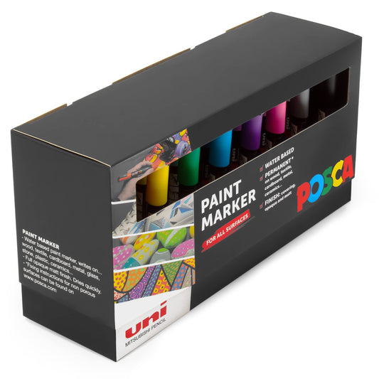 Posca paint markers, art pens, 1.8-2.5 mm, desk gift set (PC-1MR desk set, 23 pieces)