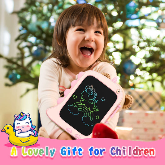 ORSEN LCD Writing Tablet Toy for 3 4 5 6 7 8 Year Old Girls Boys, 8.5-Inch Colorful Screen Drawing Board Writing Pad, Birthday Christmas Gifts for Girls Unicorn Toy (Pink)
