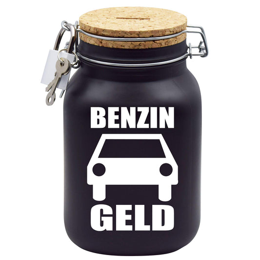 Fuel can money box gift idea black XL