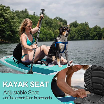 SUP Board, Inflatable Stand Up Paddling Board Set Wide Stable Design 320×84×15cm/335x84x15cm up to 200KG with Complete Accessories, Stand Up Paddle Board Surfboard for Kids & Adults