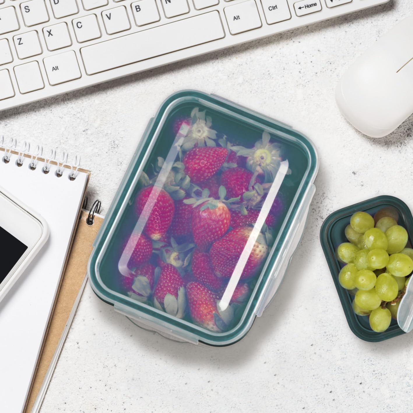 GOURMETmaxx Fresh-keeping containers with Klick-it lid 14-piece set | Storage box for meal prep | Airtight, leak-proof & stackable storage containers with lids | BPA-free