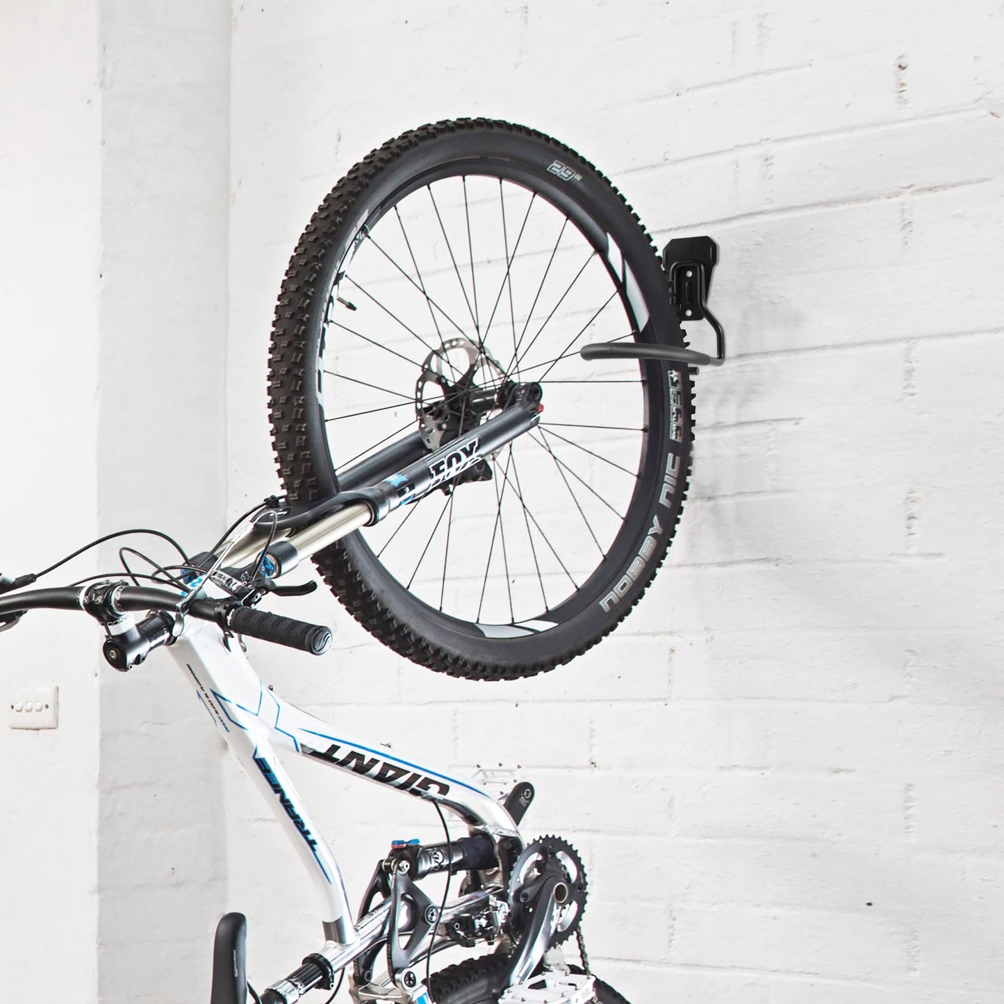 Sinoer 4-Pack Vertical Bike Hooks, Bike Holder, Heavy Duty Hooks Wall Mount Bike Holder, Bike Holder Vertical Stand for Garage.