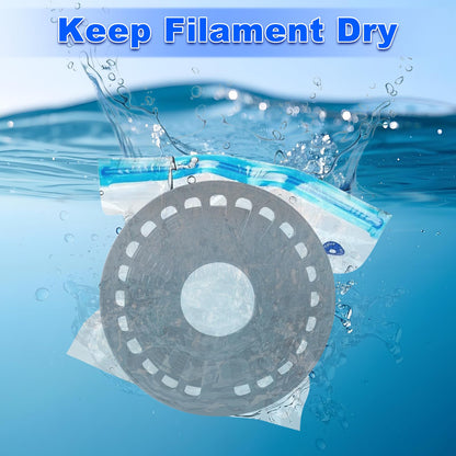 Filament Vacuum Bag Kit with Automatic Pump: 3D printing filament storage vacuum kit with autopump and sealing clips, 30 storage bags 34 * 30cm for 1.75mm 3D printer filaments.