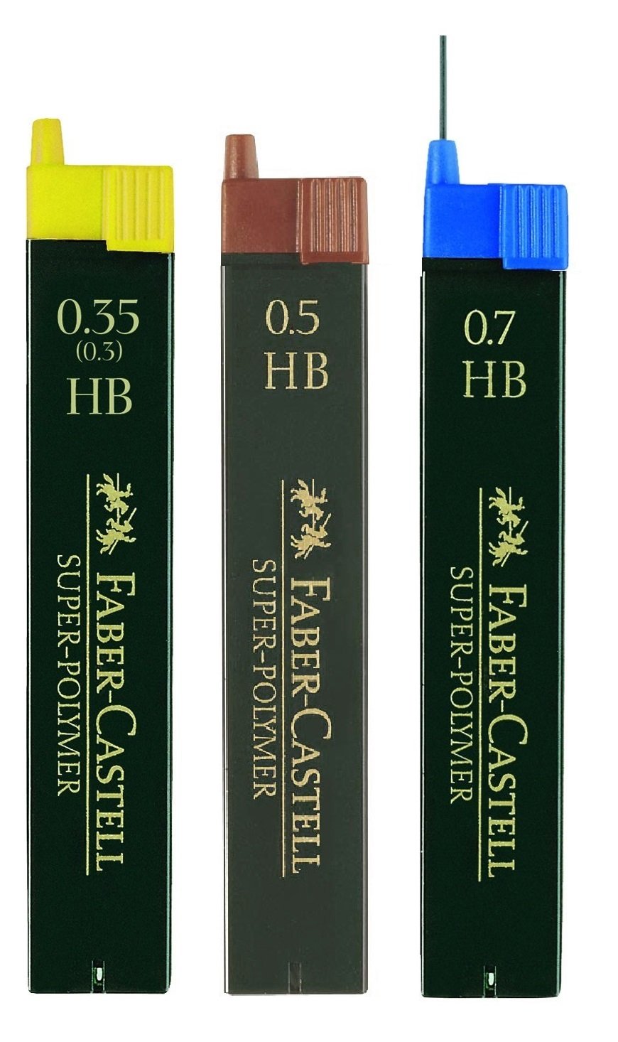 Faber-Castell Clever Geo Set 130622 mechanical pencil TK-FINE 3-piece case includes 0.35 mm, 0.5 mm, and 0.7 mm + 3 extra lead refills + 177090 - large triangular ruler with grip (1, Geo Clever Set)