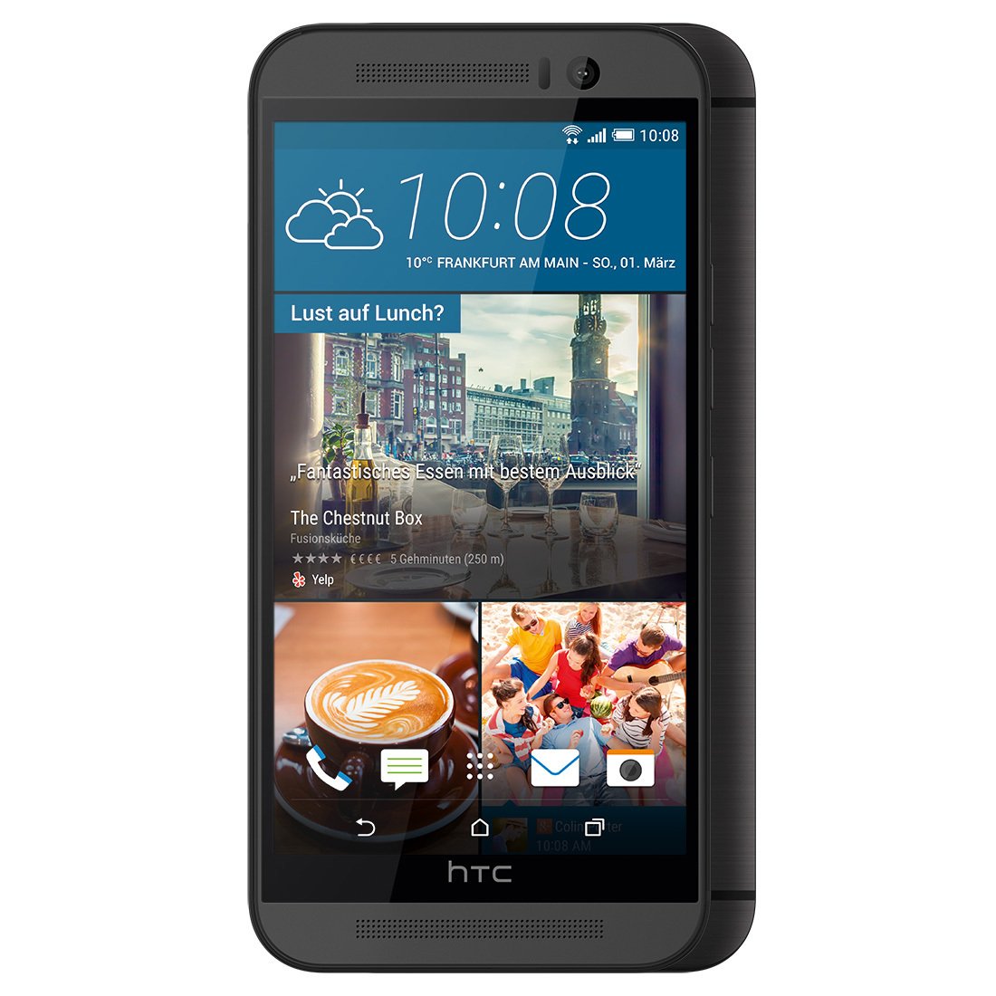 HTC One M9 Smartphone (5 inch (12.7 cm) touch display, 32 GB storage, Android 5.0.2) in dark grey