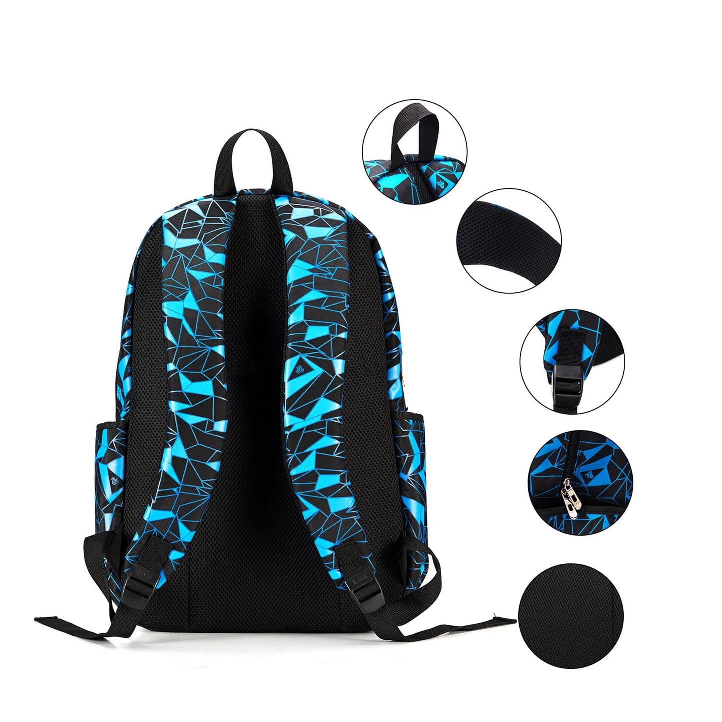 bunie School Backpack Boys Teenagers Kids Large School Backpack Girls Bookbag Cool School Bags Boys 2 3 4 5 6 7 Grade Backpacks Or 8 9 10 11 12 13 14 15 Years School bag for Boys Sets Blue