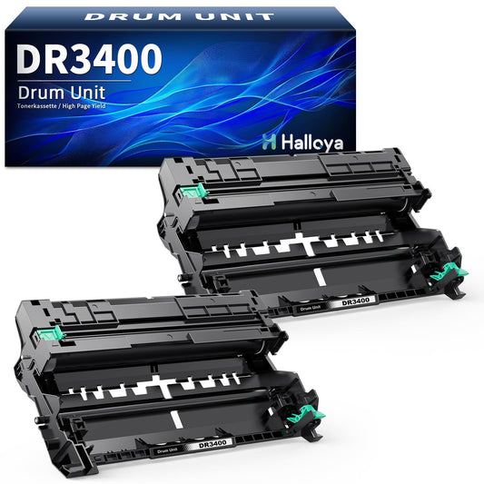 Hello DR3400 Drum Unit Drum Compatible for Brother Drum DR 3400 Brother TN3480 TN-3480 TN3430 Toner for HL-L5100DN MFC-L5750DW MFC-L5700DW DCP-L5500DN (2-Pack)