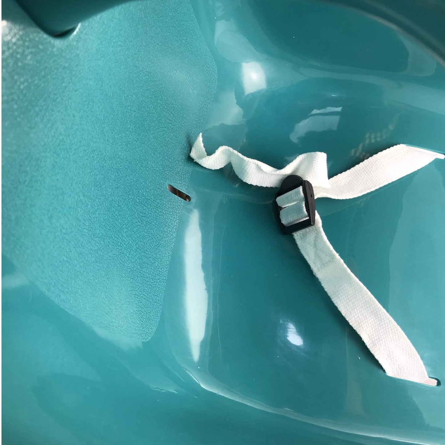 Baby swing seat with rope and attachment rings (turquoise)