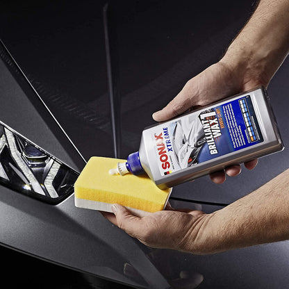SONAX XTREME BrilliantWax 1 Hybrid NPT (500 ml) Gloss Wax | Item No. 02012000-820 & P-Ball (1 piece) effortlessly and quickly achieves the perfect polishing result, Part No. 04173410