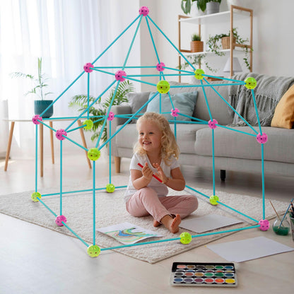 Cave Build Kids | Building Toys 70 Pieces | Outdoor Games For Kids UNT Kids Tent Indoor | Outdoor Toys | Garden Toys | Building Toys Ages 6+ | STEM