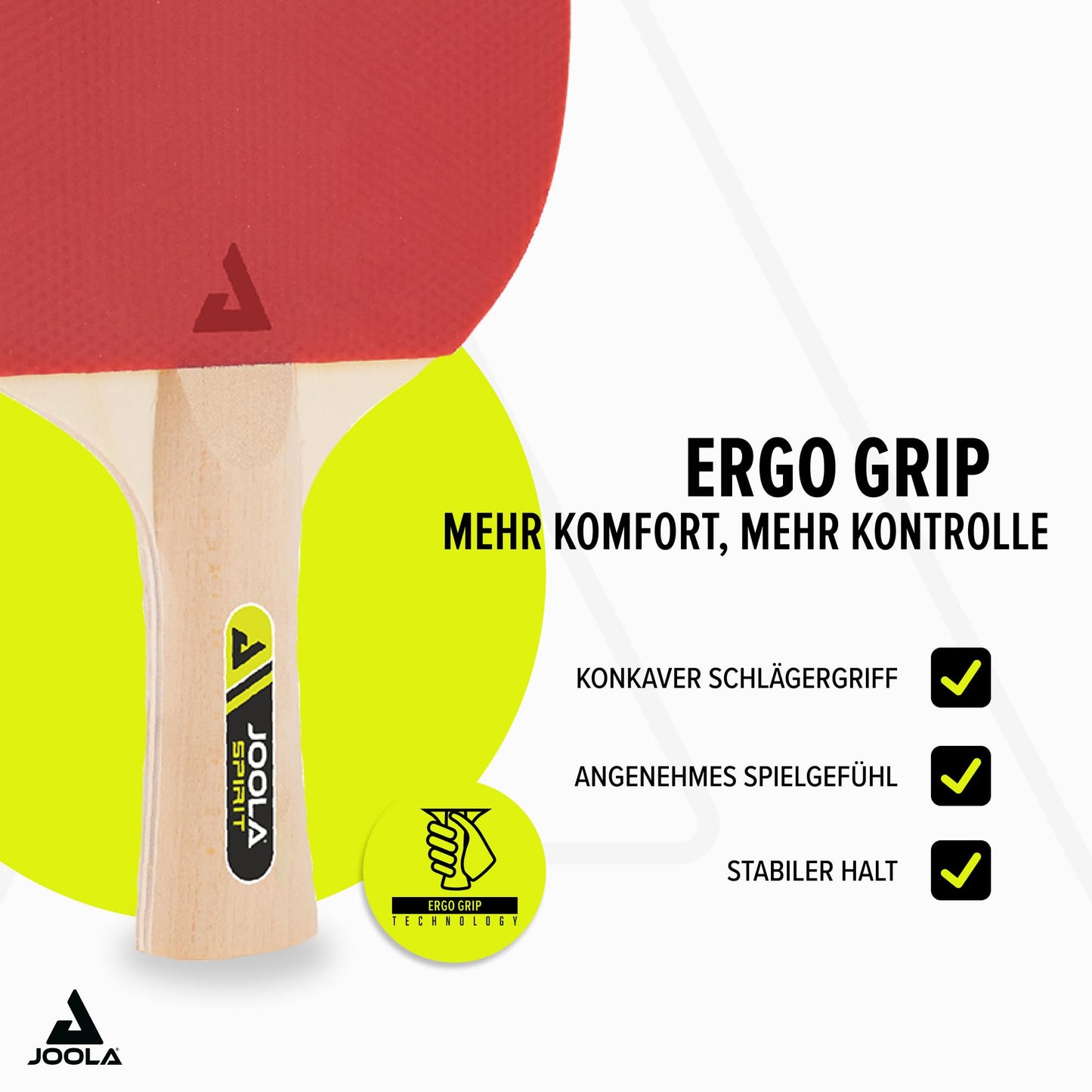 JOOLA Table Tennis Set Family, 4 table tennis rackets + 10 table tennis balls + bag, approx. W 30 x H 8 x D 35 cm.