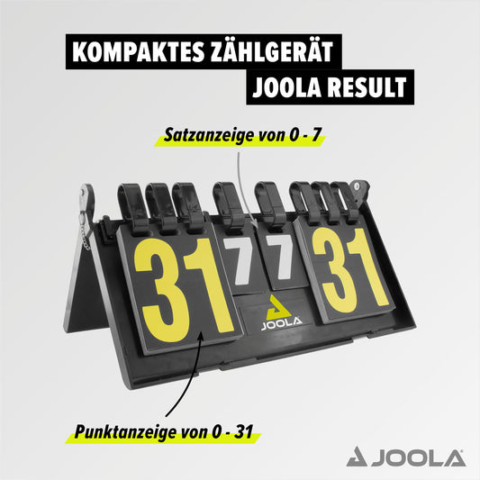 JOOLA 22402 Unisex - Adult Result Table Tennis Scorer, Black, 36x21