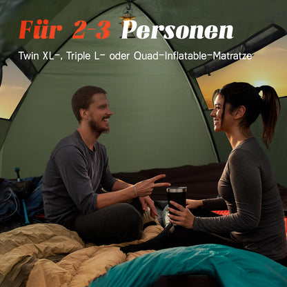 Tent 2-3 Person Camping Tent, Ultralight Dome Tent Waterproof & Windproof 3-4 Season, Small Pack Size, Suitable for Trekking, Camping, Outdoor